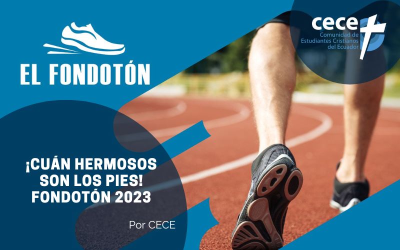 "¡Cuán hermosos son los pies! Fondotón 2023" (www.somoslacece.com)